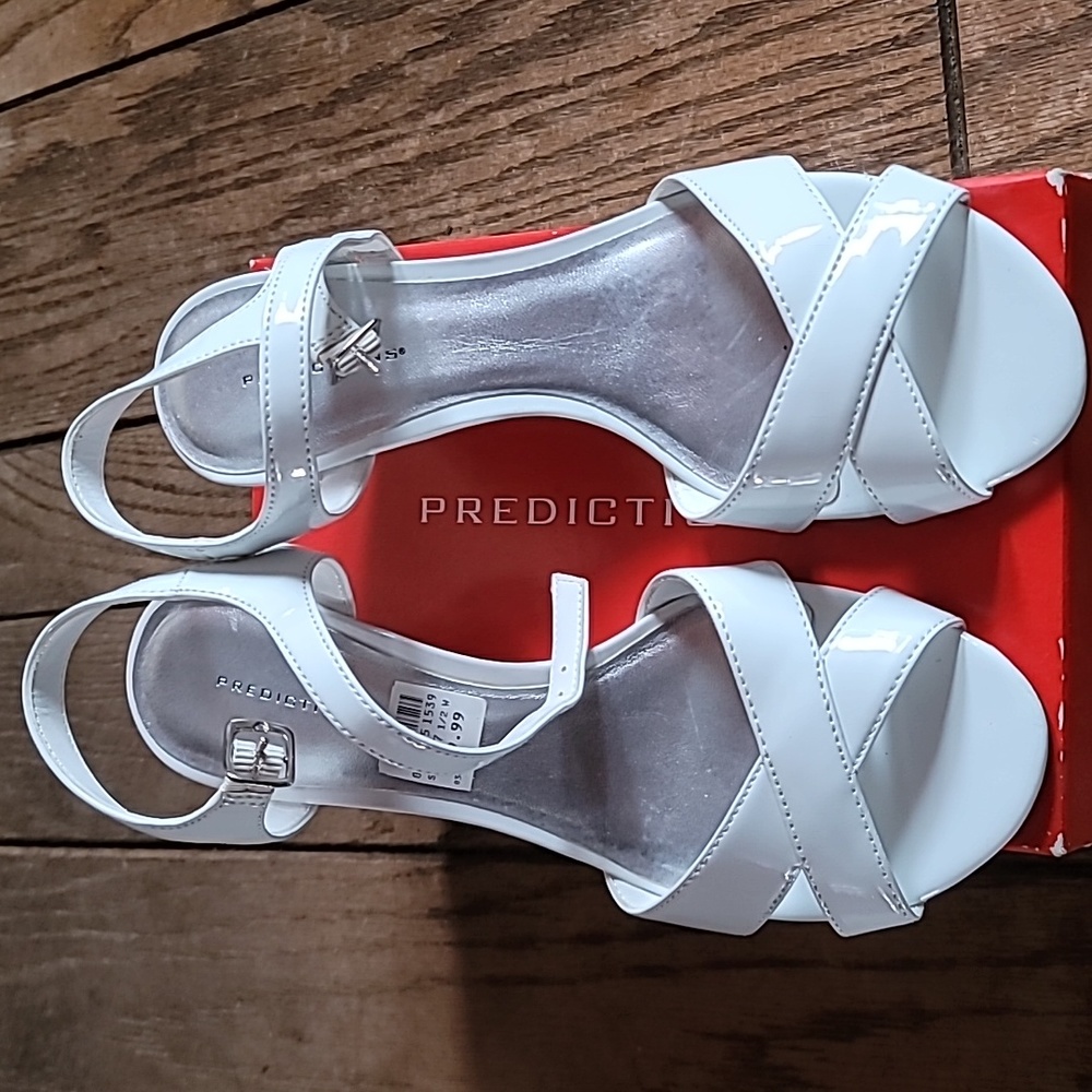 Predictions white open toe 7.5 W